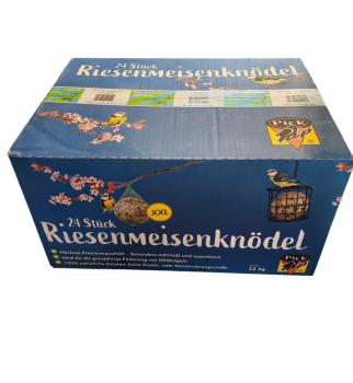 24 Stk Meisenknödel XXL mit grünen Netz und Folie Sonnenblumenkernen und Erdnüssen für Sommer und Winter geeignet sehr gute Qualität frisch Produziert
